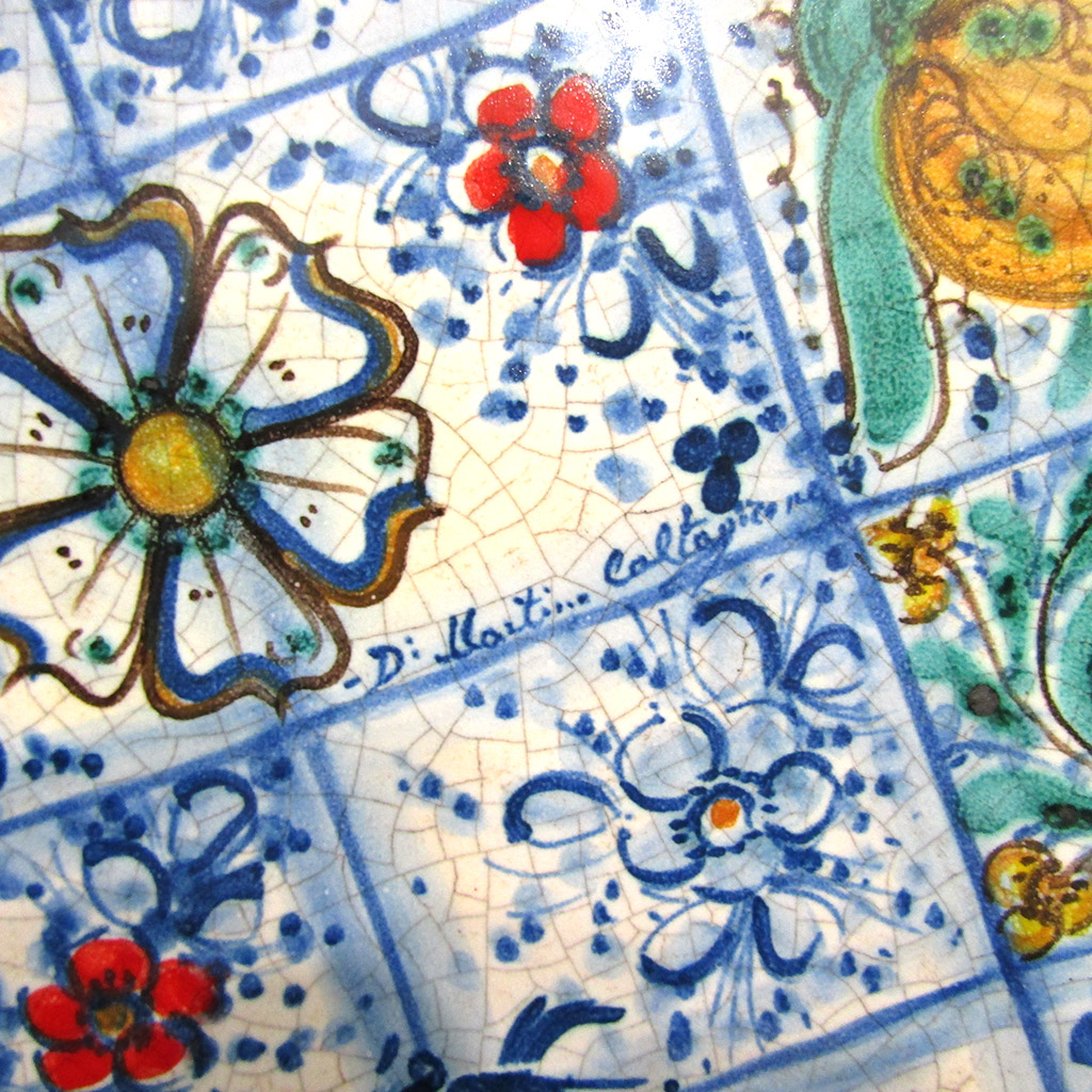 Piatto 55cm Riquadri Ceramiche Artistiche Di Martino