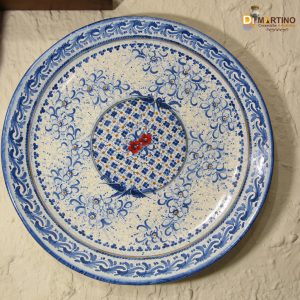 Piatto 55cm retino blu