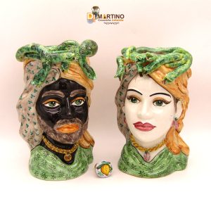 Teste 30cm -serpenti verdi-