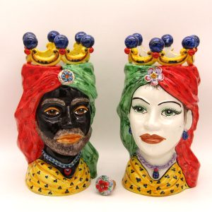 Teste corona 35cm rosso-verdi