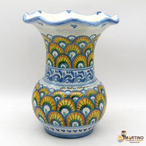 Vaso 30cm smerlato -pavone-